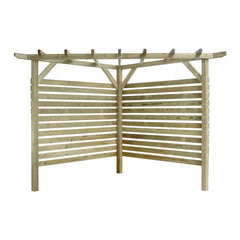 Ludlow Corner Pergola with Backs