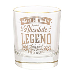 Harvey Makin Legend Tumbler Glass - Birthday