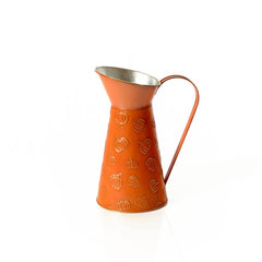 HARVEST HOME EMBOSSED METAL PUMPKIN JUG