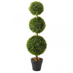 Artificial Trio Ball Topiary Tree