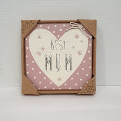 Best Mum Plaque