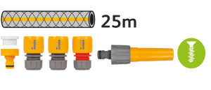 2 in 1 Assembled Reel with 25m Hose