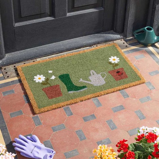 Flower Pots Door Mat