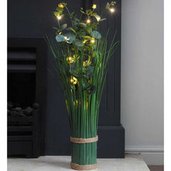 Eucalyptus Artificial Battery Lit Bouquet