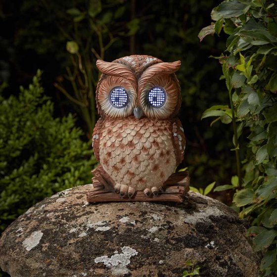 Blinkin' Owl Solar Ornament