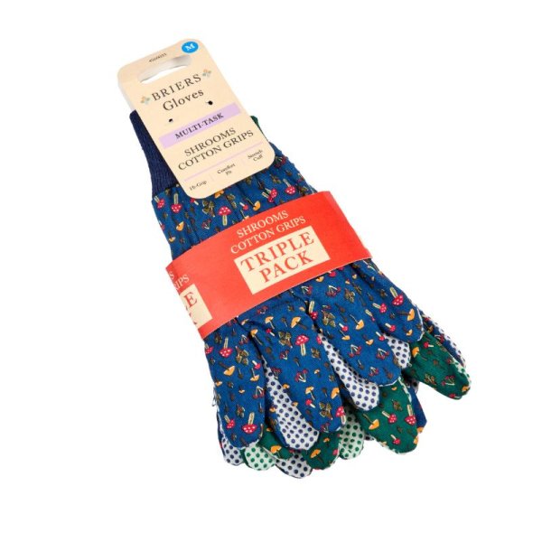 Cotton Grips - Mushrooms Triple Pack Gloves