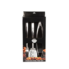 3 Piece Stainless Steel Barbecue Tool Set