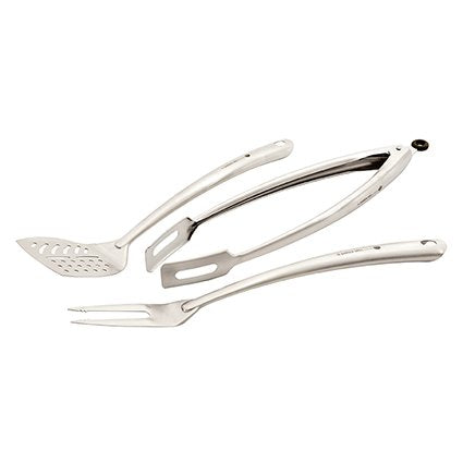 3 Piece Stainless Steel Barbecue Tool Set