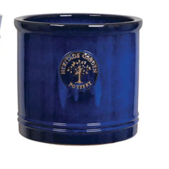 Blue Heritage Cylinder Pot (Various Sizes)