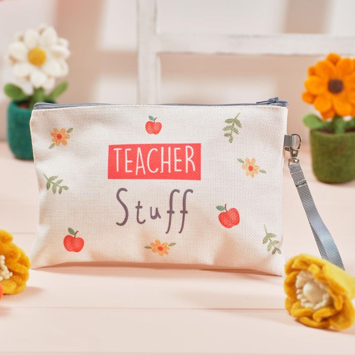 LOVE AND KINDNESS TEACHER STUFF PRINTED ZIP POUCH