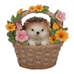 Hedgehog In Flower Basket