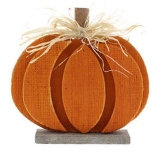 18cm Wooden Pumpkin