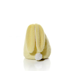 BUNNY HOPS PLUSH BACK FACING BUNNY SITTING ORNAMENT YELLOW