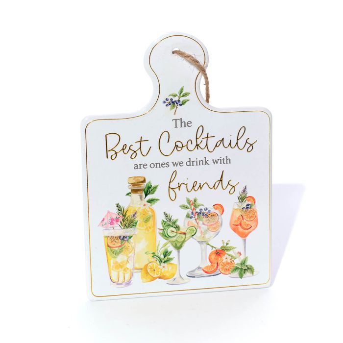 CITRUS AND CHEERS CERAMIC TRIVET WITH 3D ELEMENTS
