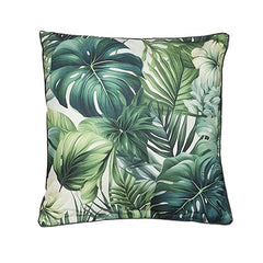 45cm Multi Leaf Printed Showerproof Cushion