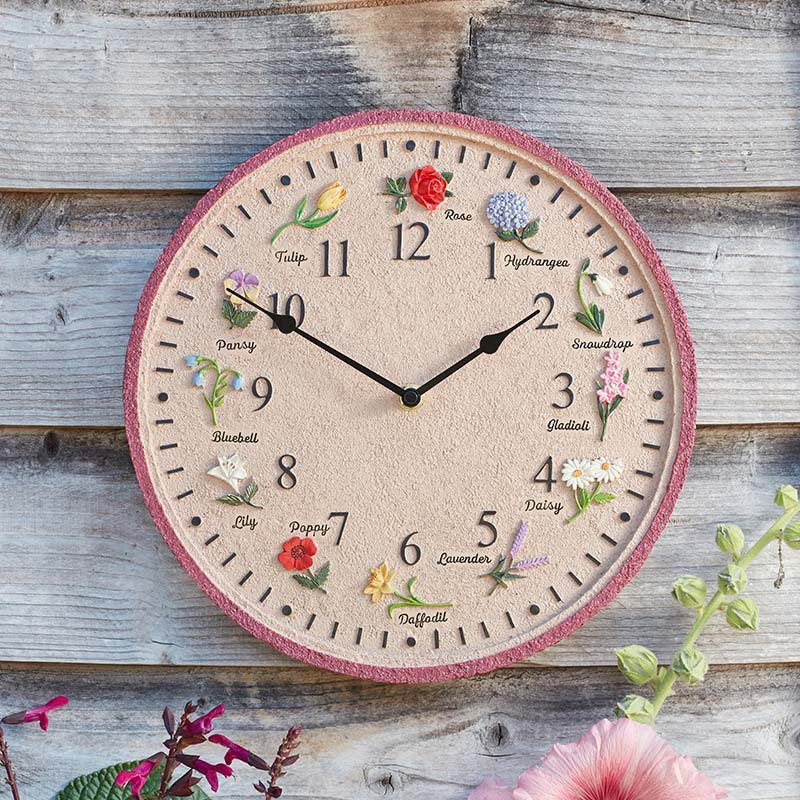 Flora 12" Wall Clock