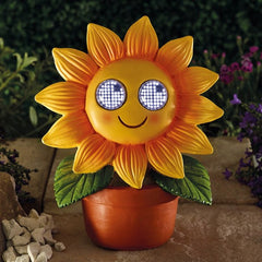 Blinkin' Sunflower Solar Light Ornament