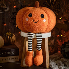 CREEPY CUTIES SITTING PUMPKIN WITH DANGLY LEGS