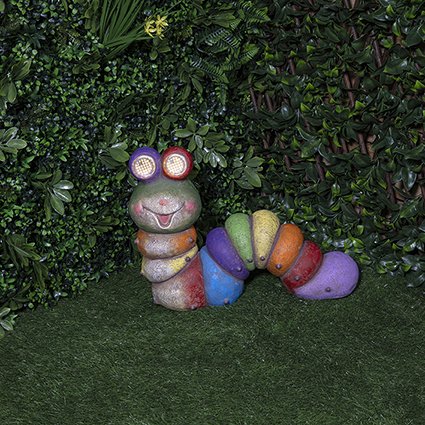 Caterpillar Ornament with Solar Rolling Eyes