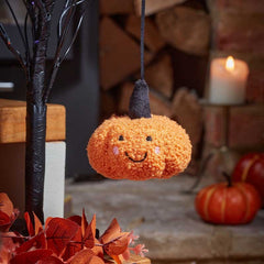 Hanging Smiley Pumpkin - Orange