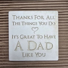 Dad Like You Plaque