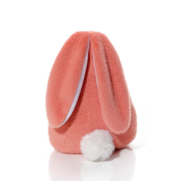 BUNNY HOPS PLUSH BACK FACING BUNNY SITTING ORNAMENT PINK
