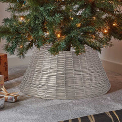 Collapsible Faux Willow Tree Skirt - Ash