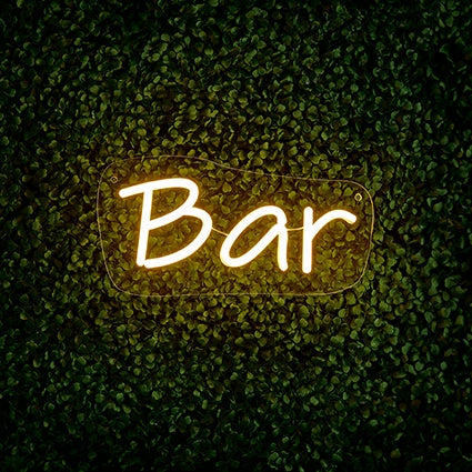 28cm Neon Wall Sign - Bar