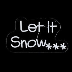 40cm Let It Snow Lit Neon Sign